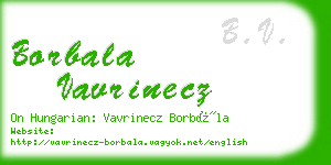 borbala vavrinecz business card